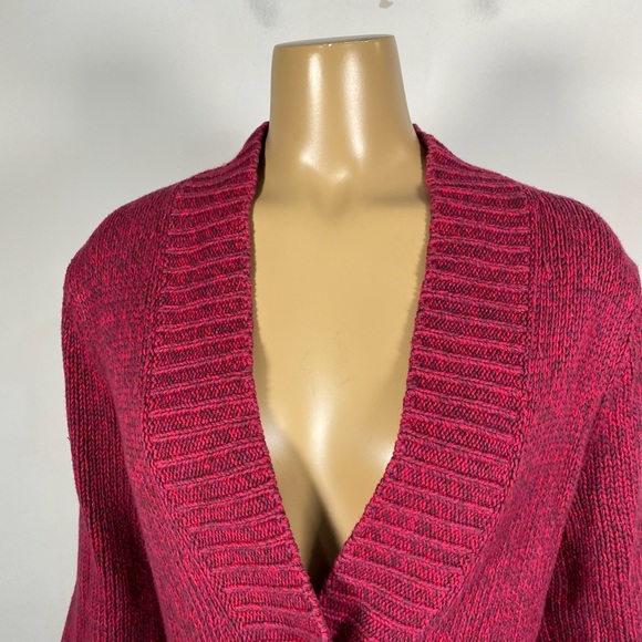 J. Jill Women’s Size Medium Mismatched Button Front Cardigan Cotton Blend - Picture 3 of 8